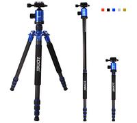 ZOMEI Z818C - Treppiede professionale portatile in fibra di carbonio per fotocamera digitale e videocamera monopiede con testa a sfera per tutte le fotocamere Canon, Sony, Nikon, Samsung, Panasonic,