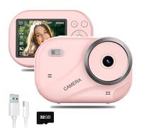 ZOMFOM Fotocamera digitale per adolescenti, 48 MP autofocus punto e scatto fotocamera anti-shake con zoom 16X, videocamera 4K UHD, scheda da 32 GB, fotocamera portatile compatta per vlogging per