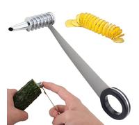 ZOMKIFA 1 Pezzo Spiralizzatore Manuale in Acciaio Inossidabile - Taglia Patate a Spirale, Affettatrice per Verdure per Gurke e Patate