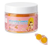 ZOMKIFA 50 Pezzi Dischetti Esfolianti Acido Kojico e Curcuma Detergente e Schiarente Scrub Viso Corpo Equilibrio Sebo Per Pelle Luminosa Liscia Pori Raffinati Cosmetico Cura