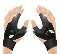 ZOMKIFA Regalo Uomo, Guanti con Luce LED per Lavoro, Guanti con Luce LED Gadget Utili, Idee Regalo Uomo Natale, Guanto Torcia A LED, Idee Regalo Uomo Originale, Festa del Papà Idee Regalo