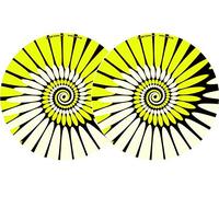 ZOMO SLIPMAT_PAINT YELLOW coppia panni sottodisco giradischi DJ scratch