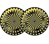 ZOMO SLIPMAT SCOPE YELLOW coppia di panni sottodisco in feltro per giradischi DJ