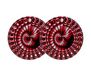 ZOMO SLIPMAT_REDEYE1 slipmats tappetini panni sottodisco per DJ giradischi NUOVI