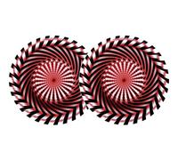 ZOMO SLIPMAT_SAW RED slipmats tappetini panni sotto disco per giradischi DJ NUOV