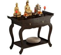 ZomoQryn Tavolo Offerta In Stile Cinese Altare In Bambù Mobile Ingresso Con Cassetti Facile Montare Alto 100 Cm Adatto a Spazi Ridotti e Ingressi Without cabinet 120 x 40cm