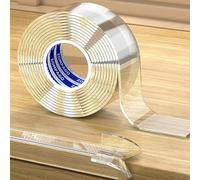 ZOMPAGO Striscia protettiva trasparente per bordi, 3 cm x 3 m, nastro adesivo protettivo per bordi taglienti, per armadietti, porte, scrivanie, tavoli in vetro, mobili, letto, piano di lavoro della