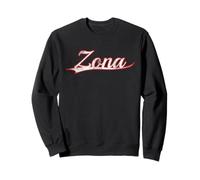 Zona Arizona Southwest Style Vintage Varsity Distressed Felpa