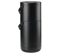 Zona Circular Pattumiere, diam. 31,5 x 65,5 cm - 22+12 litri, nero