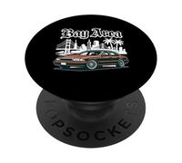 Zona della baia California Bear Retro San Francisco Oakland 510 SF PopSockets PopGrip Adesivo