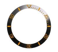 ZONABSQQ Lunetta for orologio da 38 mm, quadrante in ceramica, diametro interno 30,7 mm, ghiera for orologio da uomo, parti di ricambio for orologi, accessori(Black1)