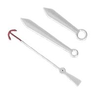 ZONABSQQ Non ci sono lancette luminose. Adatto for lancette di ricambio for orologi meccanici con movimento NH35 NH36 4R 7S.(02 Silver)