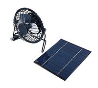 ZONADAH 2,5 W 5 V pannello solare con mini ventola di scarico USB stazione di ricarica mobile, ventilatore di raffreddamento per animali domestici cane pollo casa serra