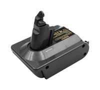ZONADAH Adattatore V6 per batteria Dewalt da 20 V, convertito in ricambio per batteria Dyson V6, funziona per aspirapolvere serie Dyson V6 (solo adattatore)