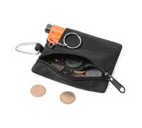 ZONADAH Borsa EDC in nylon, piccola borsa Molle, mini utility, portafoglio con moschettone, borsa di primo soccorso, organizer per attività all'aperto, campeggio, escursionismo, nero