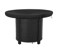 ZONADAH Copertura per braciere, Copertura per braciere da 39,6", Copertura Impermeabile Rotonda, Telo da Esterno Oxford Coperture per mobili, Copertura per griglia per Giardino, Patio, Cortile, Nero