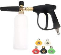 ZONADAH Foam Cannon 3/8" Quick Connector Gun Kit 1L Snow Foam Lance Foam Blaster Pistola ad alta pressione Jet Wash Quick Release, 3000 PSI, con 5 punte