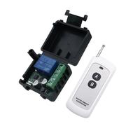ZONADAH Interruttore remoto DC6V senza fili, portata 656 piedi, 433 MHz, 1 ricevitore relè RF, interruttore momentaneo wireless per porte garage, luci, finestre