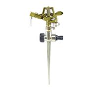 ZONADAH Irrigatore oscillante, irrigatore da giardino a impulsi in acciaio inox, irrigatore automatico girevole a 360°, spruzzatore d'acqua, irrigatore per cortile, prato, giardino
