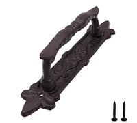 ZONADAH Maniglia per porta in ghisa, 24cm, resistente, stile vintage, porta in legno, maniglia per passaggio, casa, corridoio, armadio, cancello da giardino, capannoni, ante dell'armadio