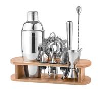 ZONADAH Set di 16 shaker per cocktail con scala, set da cocktail barman in acciaio inox, set professionale per cocktail shaker con accessori, latte, tazza da tè, set di attrezzi