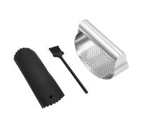 ZONADAH Spremiaglio zenzero, bilanciere, pelapatate in silicone, spazzola per la pulizia, cucina, in acciaio inox, spremiaglio manuale, tritataglio tritatutto zenzero, schiacciapatate