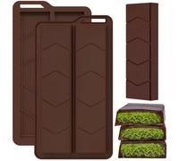 ZONBBEE Stampo Cioccolato Tavoletta Dubai In Silicone Forma Profondo 21mm,2 Pezzi Stampi Silicone Barretta Cioccolato Riutilizzabili Antiaderente per Riempire Cioccolatini Dolci Biscotti Alimenti