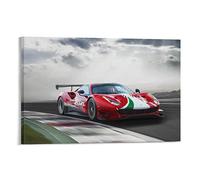 ZONDER Supercar Poster per Ferrari 488 GT3 Evo Sport Car Hyper Car Racing Poster Quadro decorativo su tela da parete e arte Stampa moderna Camera da letto per famiglia 40 x 60 cm