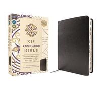 Holy Bible: Niv Application Bible, European Bonded Leather, Black, Red Letter, Thumb Indexed, Comfort Print: Bringing the Ancient Message of the Bible into Your World