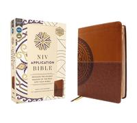 Zondervan NIV Application Bible, Leathersoft, Brown, Red (Rilegato in ecopelle)