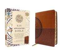 Zondervan NIV Application Bible, Leathersoft, Brown, Red (Rilegato in ecopelle)
