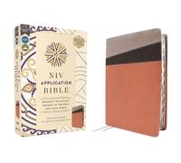 Zondervan NIV Application Bible, Leathersoft, Coral/Gray, (Rilegato in ecopelle)