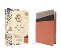 Zondervan NIV Application Bible, Leathersoft, Coral/Gray, (Rilegato in ecopelle)