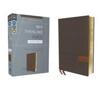Zondervan NIV, Thinline Bible, Large Print, Cloth Flexcover, Gray, R (Tascabile)
