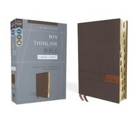 Zondervan NIV, Thinline Bible, Large Print, Cloth Flexcover, Gray, R (Tascabile)