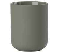 Zone Denmark - Bicchiere spazzolino da denti Ume - Bicchiere da bagno, porta spazzolino - Ordinato - D8,3 cm di altezza 10,3 cm - Elegante e design minimalista e scandinavo - Verde oliva