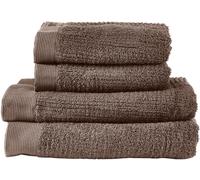 Zone Denmark Classic completo di asciugamani 140x70 cm cotone marrone 28640