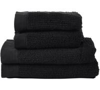 Zone Denmark Classic completo di asciugamani 140x70 cm cotone nero 330846