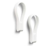 ZONE DENMARK - Loop Magnet - Set di 2 cinghie magnetiche - Porta strofinacci, portasciugamani in silicone e magneti potenti - Appendere su tutto - Facile da installare e rimuovere - Bianco