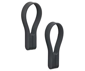ZONE DENMARK Denmark Loop Magnet - Cinghia per tovaglioli, 9 cm, 2 Pezzi, Colore: Nero