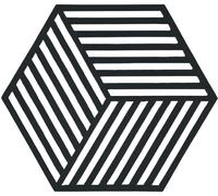 Sottopentola di design esagonale in silicone, nero