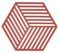 Zone Denmark Hexagon - Sottopentola 16 x 14 x 0,9 cm, colore: rosso