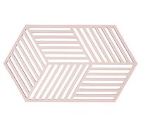 Zone Denmark Hexagon - Sottopentola 24 x 14 x 0,9 cm, colore: Rosa