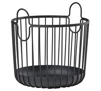 Zone Denmark Inu - Cesto portaoggetti in metallo, diametro 20 cm, altezza 20 cm, colore: Nero