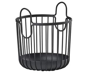 ZONE DENMARK Inu - Cesto portaoggetti per cucina, bagno, camera da letto, cameretta dei bambini, ufficio, casa, in metallo, diametro 10,5 cm, altezza 13,5 cm, nero