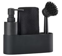 Zone Denmark Kit di risciacquo, silicone/ceramica, nero, 22 cm