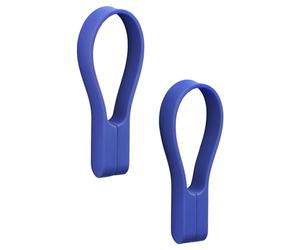 Zone Denmark Loop - Clip magnetica appendi-asciugamani, per asciugamani e strofinacci, 9 cm, 2 pezzi, blu (Indigo Blue)