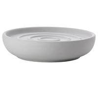 Zone Denmark Nova Gris Portasapone - Portasapone in Grigio, Porcellana, Rotondo, Bagno, Indipendente, 11 cm