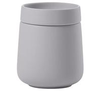 Zone Denmark Nova One - Contenitore in ceramica con coperchio, per riporre gli utensili da bagno come tamponi di cotone e tamponi di cotone, diametro 8,4 cm, altezza 10 cm, capacità 290 ml, colore
