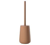 Zone Denmark Nova One - Scopino WC in ceramica, con porta spazzolino, rivestimento soft touch, diametro 10,3 cm, altezza 37 cm, mandarino